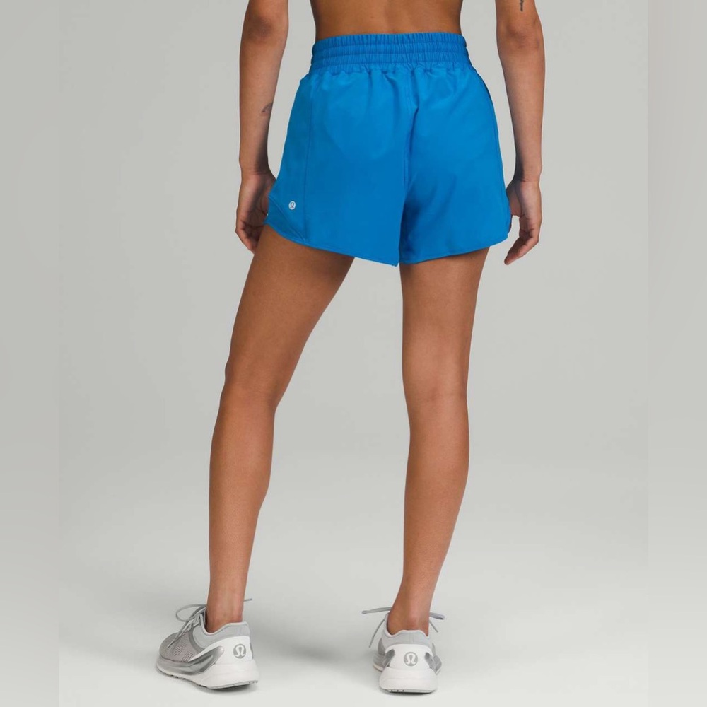 NWT Lululemon Hotty Hot High-Rise Lined Short 4” Kayak Blue size 2